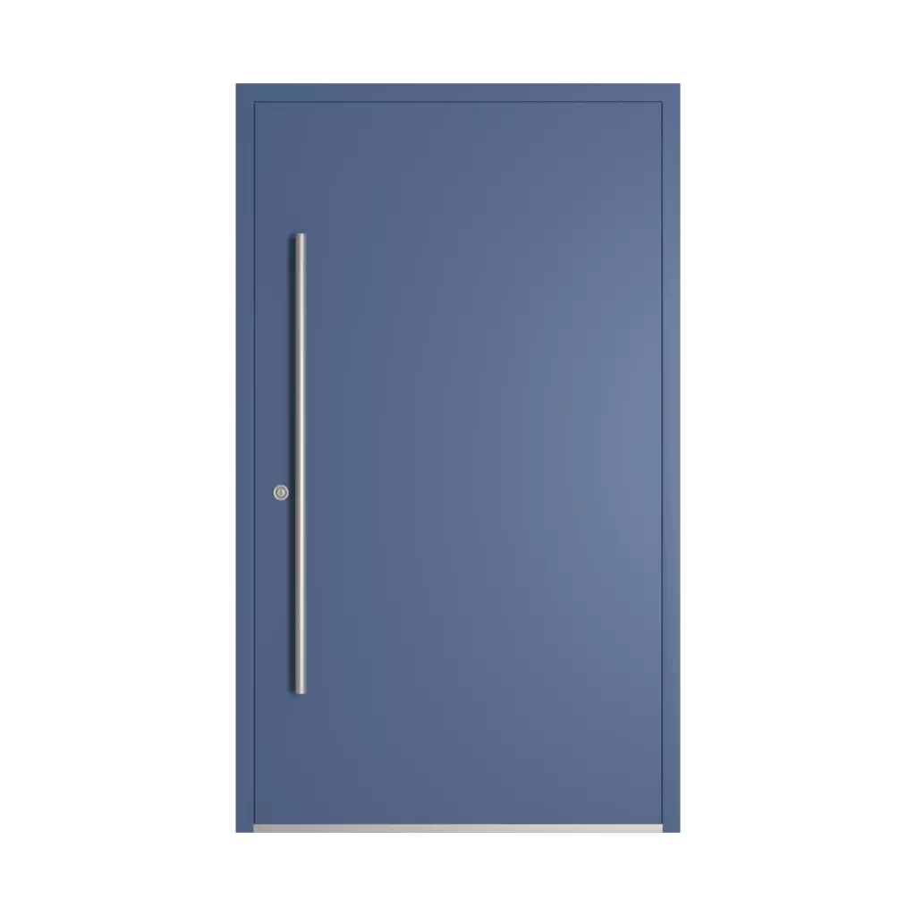 RAL 5023 Distant blue entry-doors models-of-door-fillings dindecor 6124-pwz  