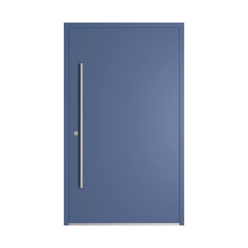 RAL 5023 Distant blue entry-doors models-of-door-fillings dindecor model-6123  