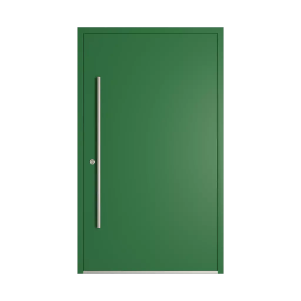 RAL 6001 Emerald green entry-doors models-of-door-fillings dindecor gl03  