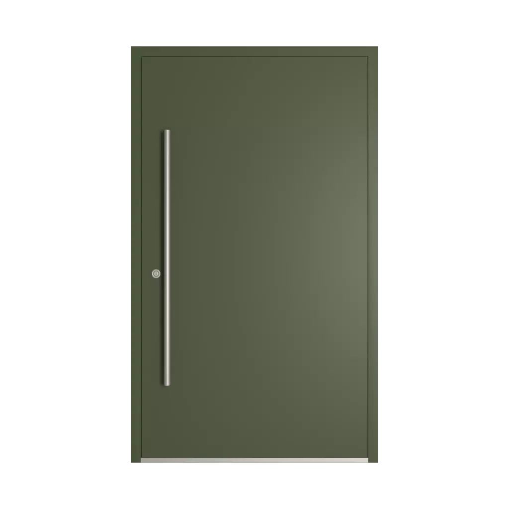 RAL 6003 Olive green entry-doors models-of-door-fillings dindecor be01  