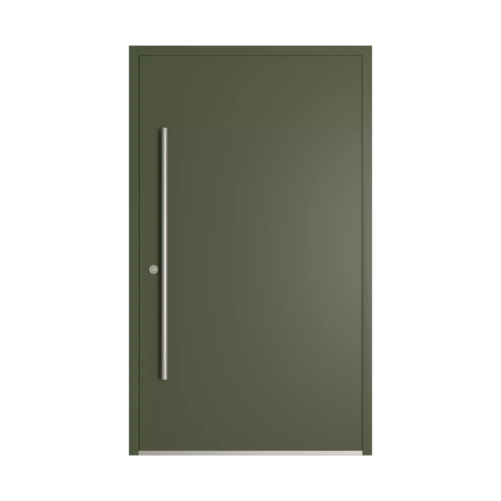 RAL 6003 Olive green entry-doors models-of-door-fillings dindecor model-5041  