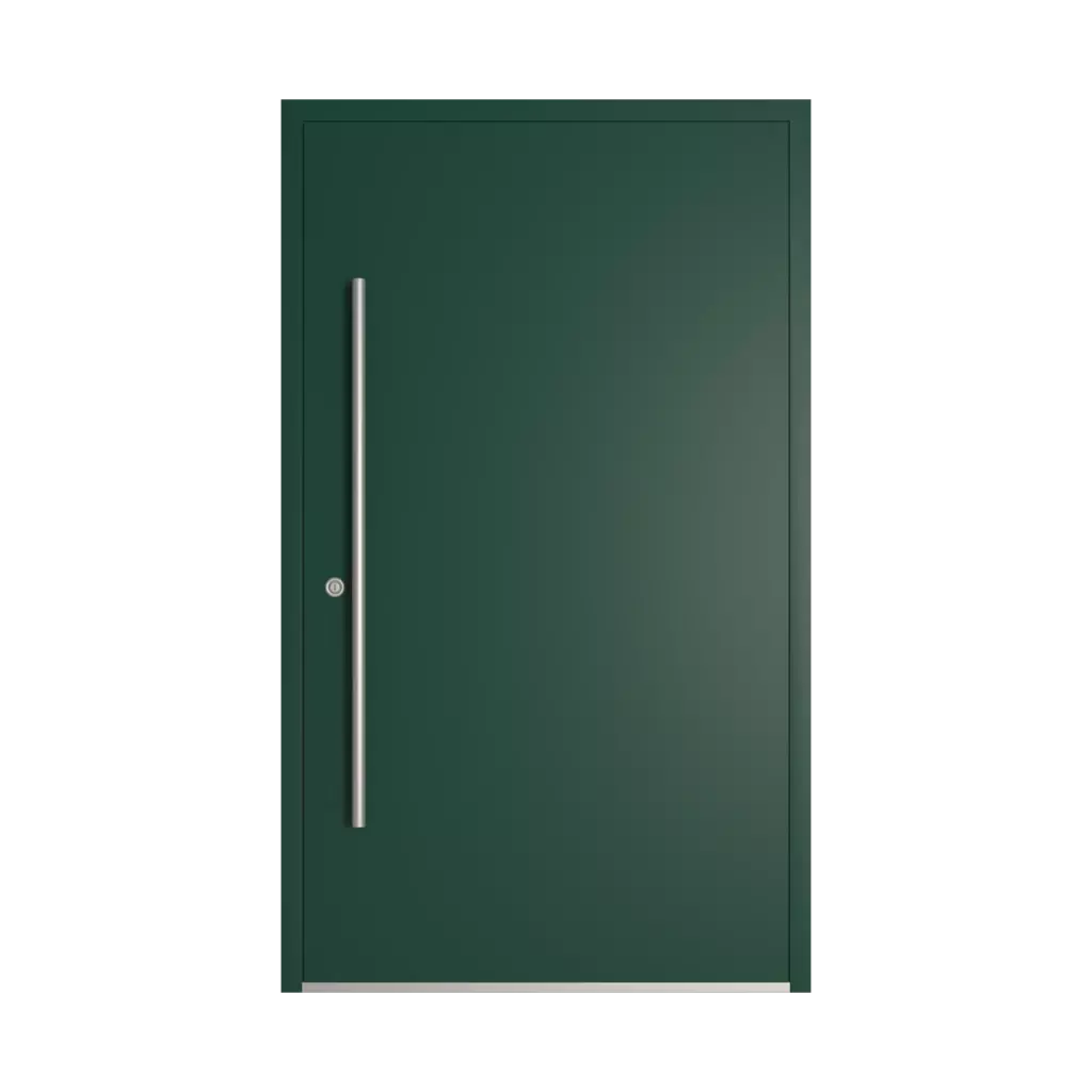 RAL 6005 Moss green entry-doors models-of-door-fillings dindecor model-6123  