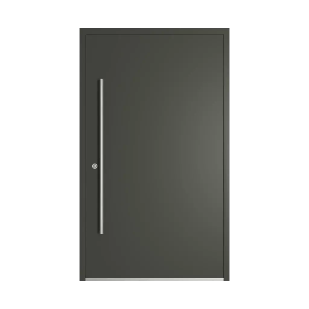 RAL 6006 Grey olive entry-doors models-of-door-fillings dindecor 6120-pwz  