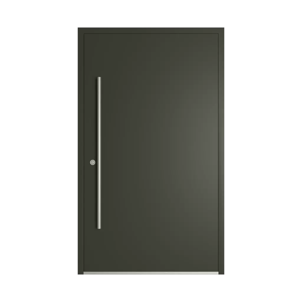 RAL 6008 Brown green entry-doors models-of-door-fillings dindecor 6023-pvc  