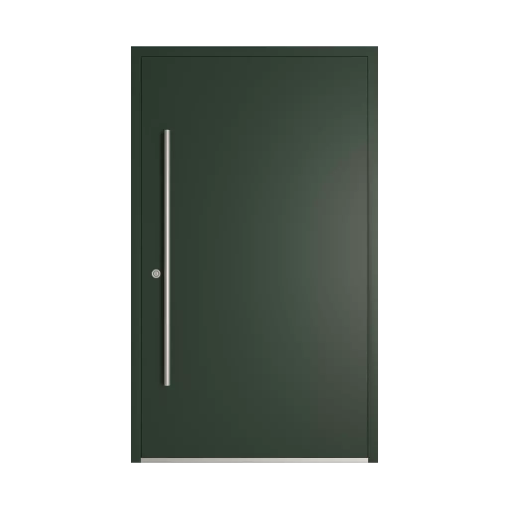 RAL 6009 Fir green entry-doors models-of-door-fillings dindecor model-5018  