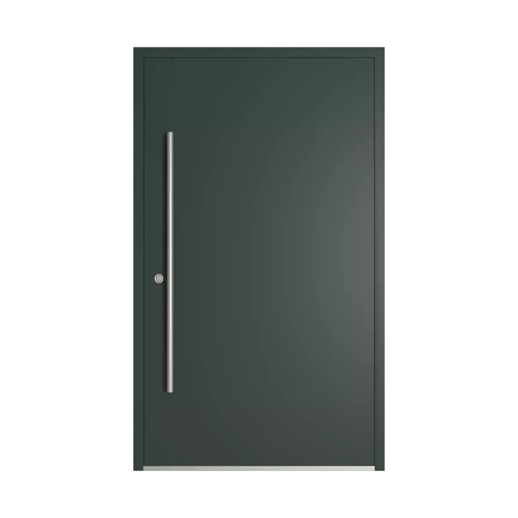 RAL 6012 Black green entry-doors models-of-door-fillings dindecor ll01  