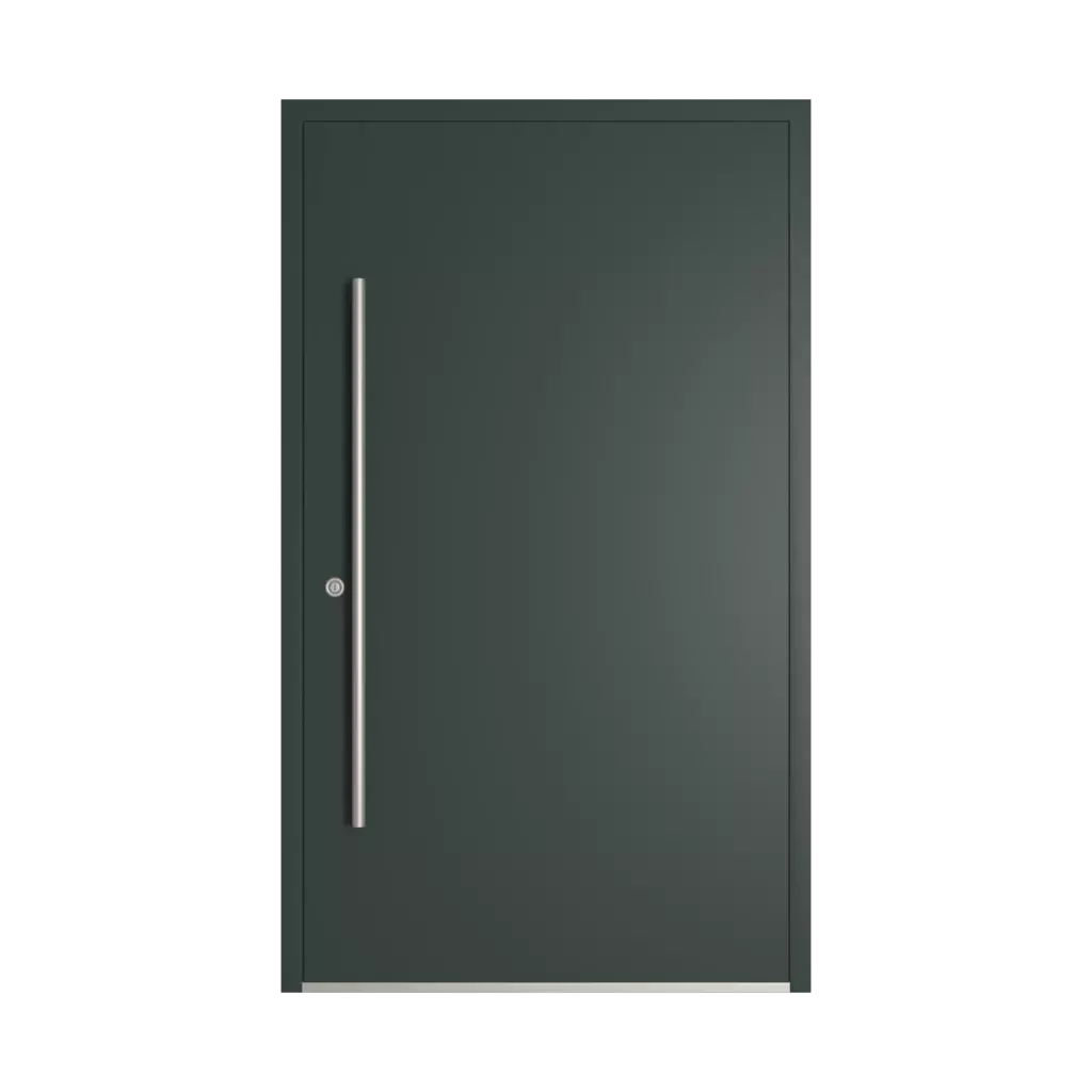 RAL 6012 Black green entry-doors models-of-door-fillings dindecor model-6131  