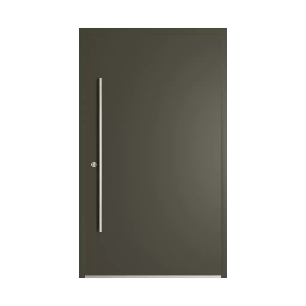 RAL 6014 Yellow olive entry-doors models-of-door-fillings dindecor cl06  
