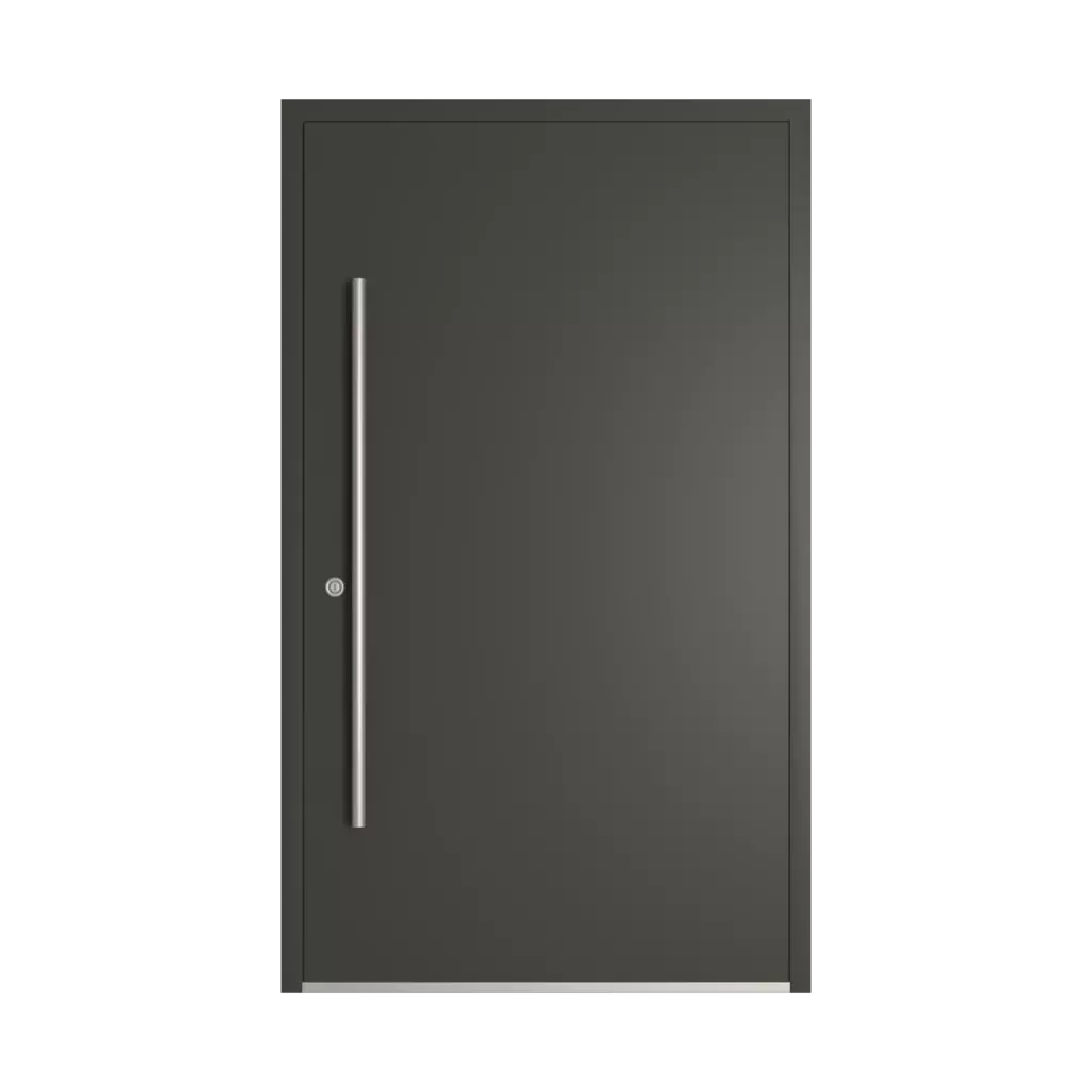 RAL 6015 Black olive entry-doors models-of-door-fillings dindecor sk06-grey  