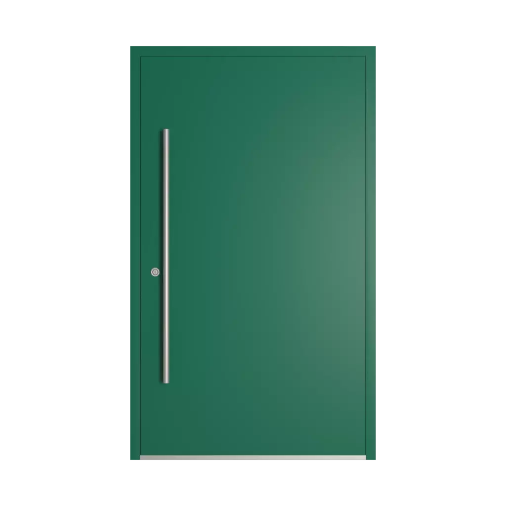RAL 6016 Turquoise green entry-doors models-of-door-fillings dindecor 6023-pvc  