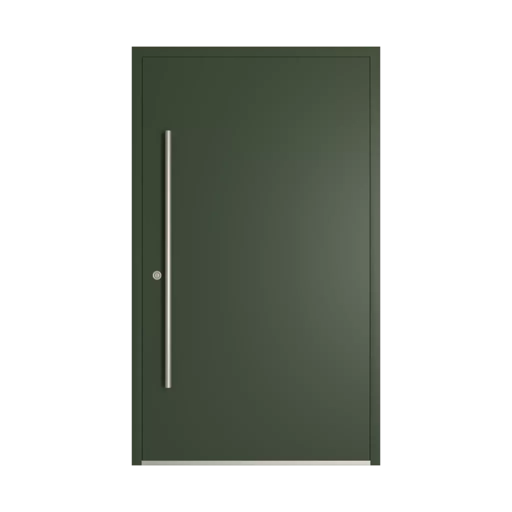RAL 6020 Chrome green entry-doors models-of-door-fillings dindecor 6028-pvc  
