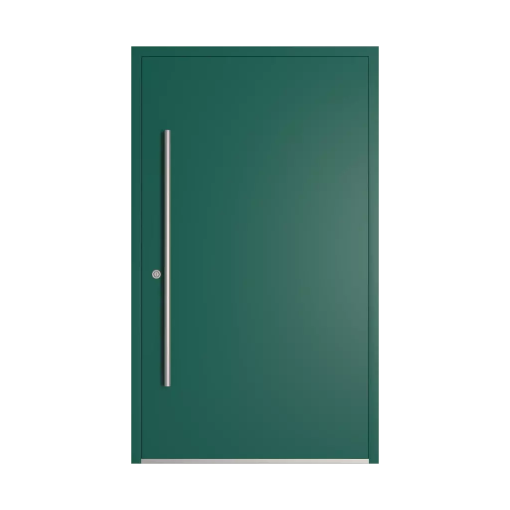 RAL 6026 opal green entry-doors models-of-door-fillings dindecor 6023-pvc  