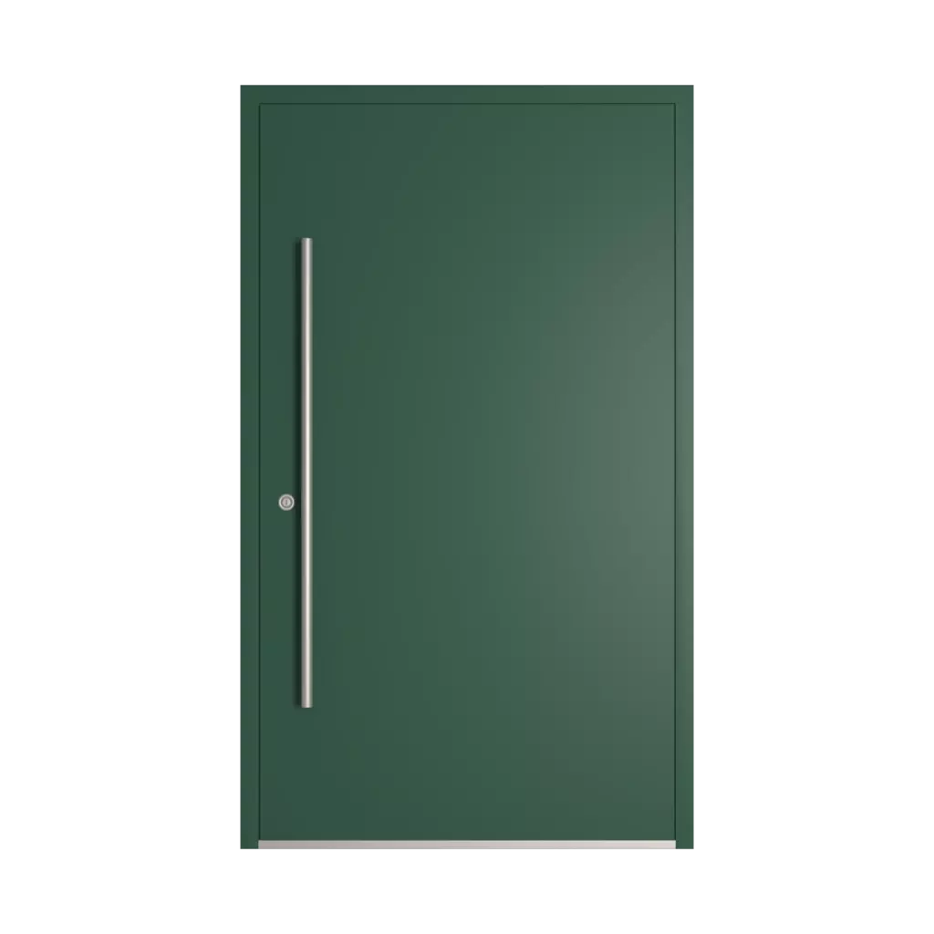 RAL 6028 Pine green entry-doors models-of-door-fillings dindecor gl08  