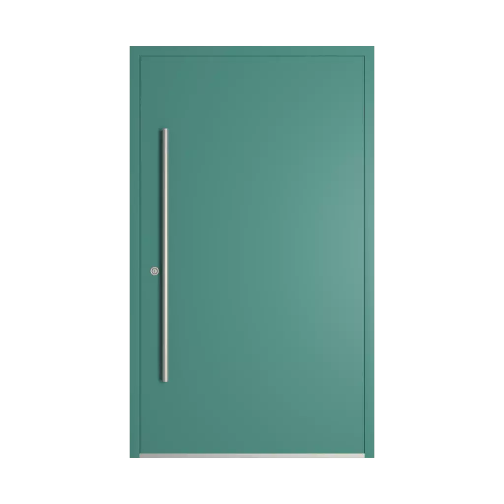 RAL 6033 Mint turquoise entry-doors models-of-door-fillings dindecor model-5010  