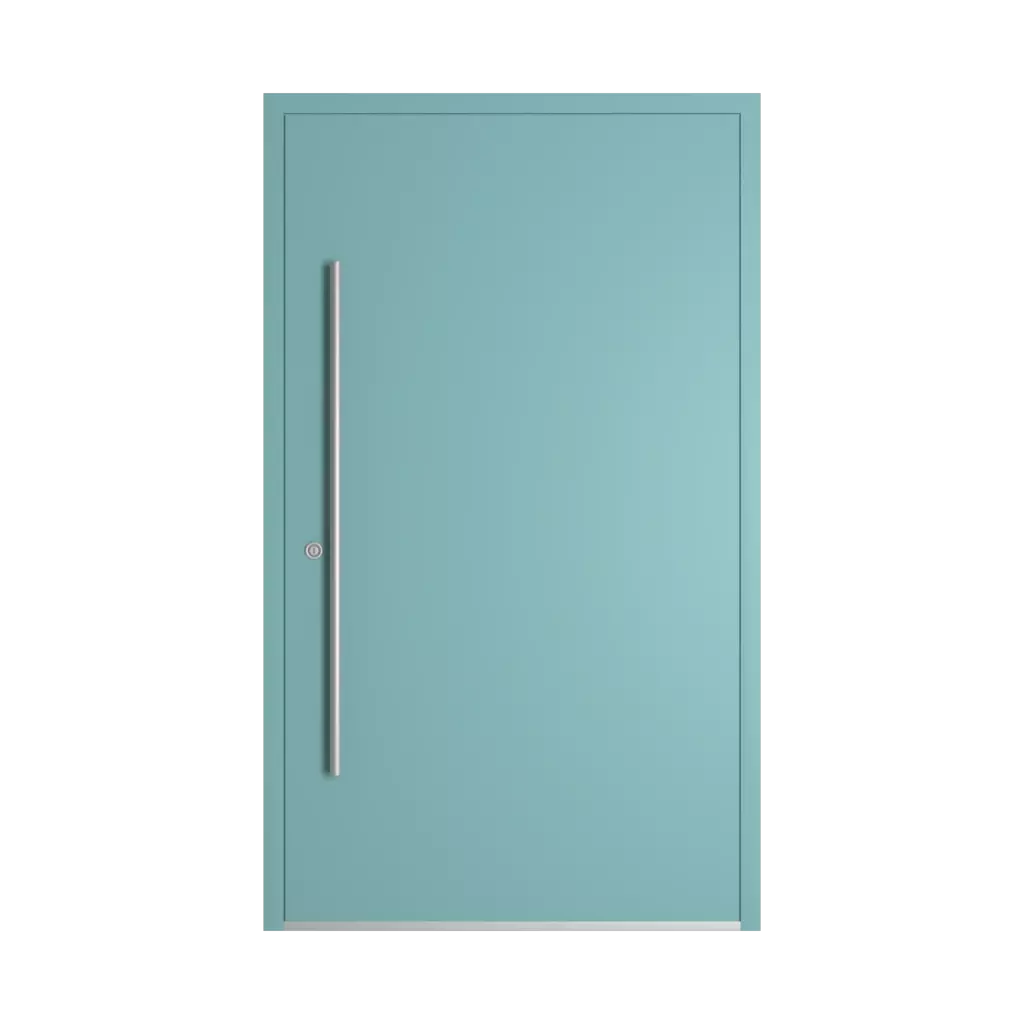 RAL 6034 Pastel turquoise entry-doors models-of-door-fillings dindecor model-5046  