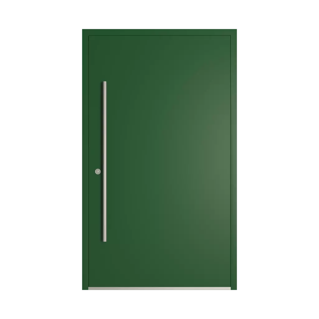RAL 6035 Pearl green entry-doors models-of-door-fillings dindecor 6132-black  