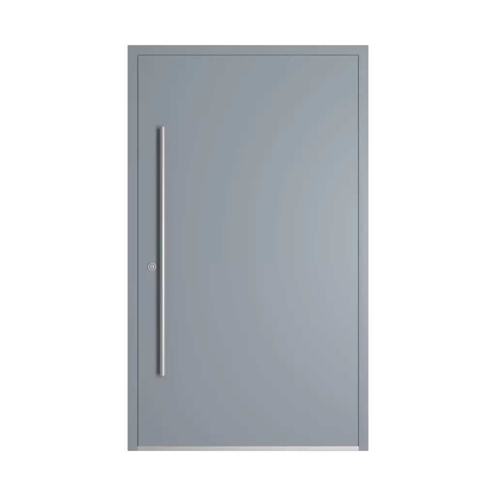 RAL 7001 Silver grey entry-doors models-of-door-fillings dindecor model-5001  