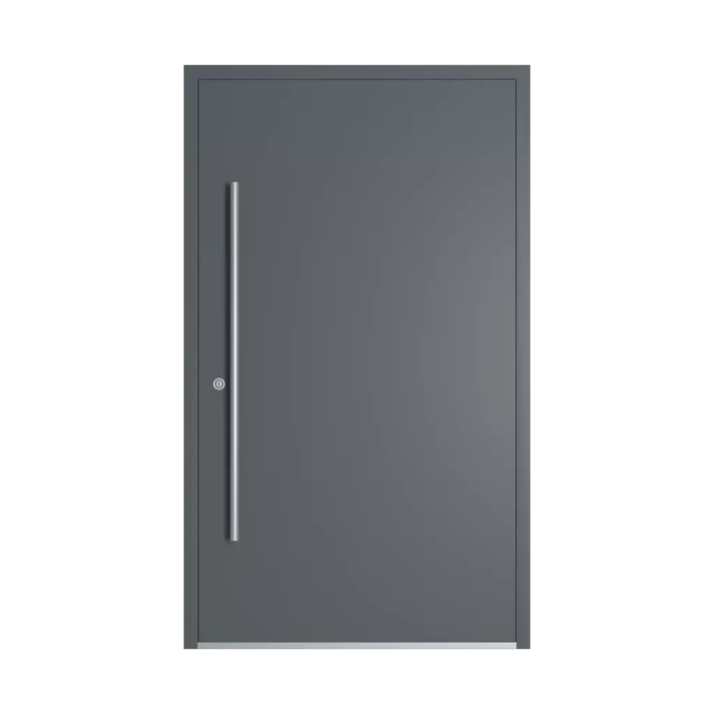 RAL 7012 Basalt grey entry-doors models-of-door-fillings dindecor cl07  