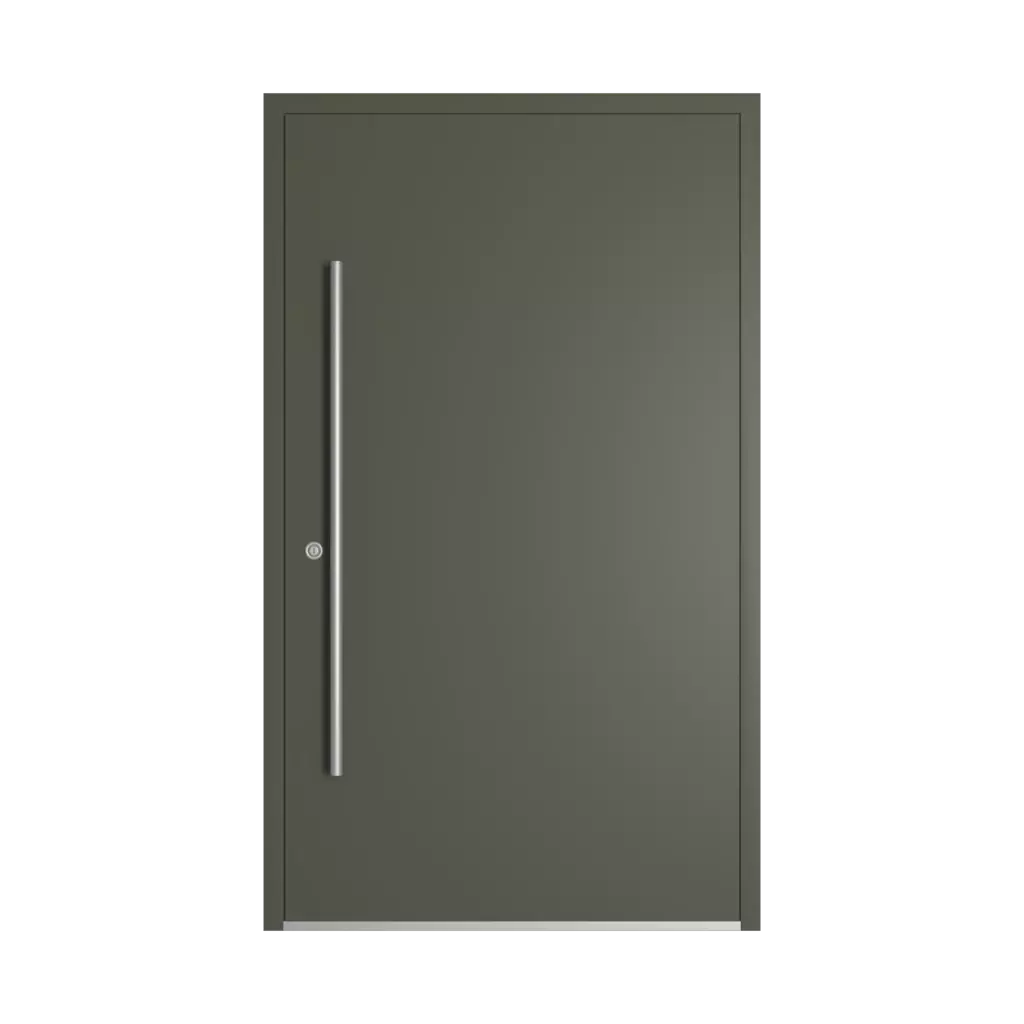 RAL 7013 Brown grey entry-doors door-colors  