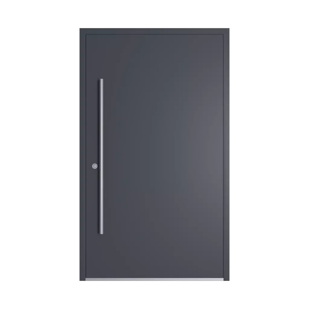 RAL 7024 Graphite grey entry-doors models-of-door-fillings dindecor model-6131  