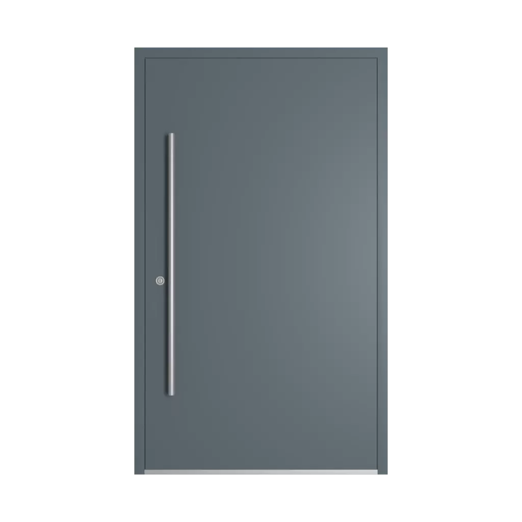 RAL 7031 Blue grey entry-doors models-of-door-fillings dindecor ll01  