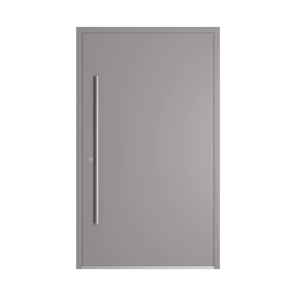 RAL 7036 Platinum grey entry-doors models-of-door-fillings dindecor model-6123  