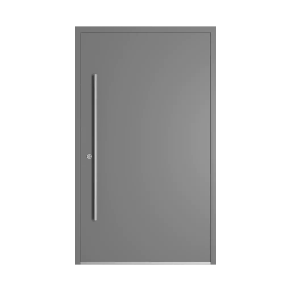 RAL 7037 Dusty grey entry-doors models-of-door-fillings dindecor 6102-black  
