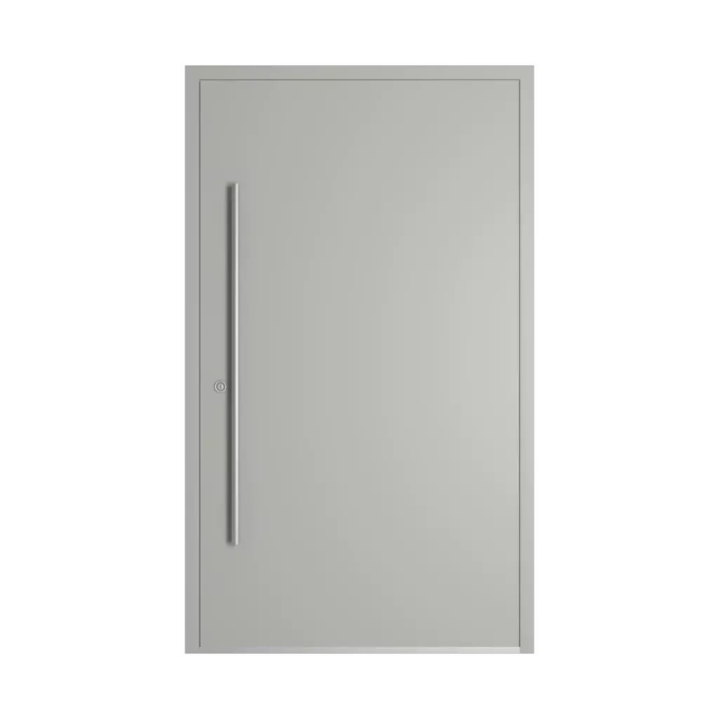 RAL 7038 Agate grey entry-doors models-of-door-fillings dindecor 6011-pvc-black  
