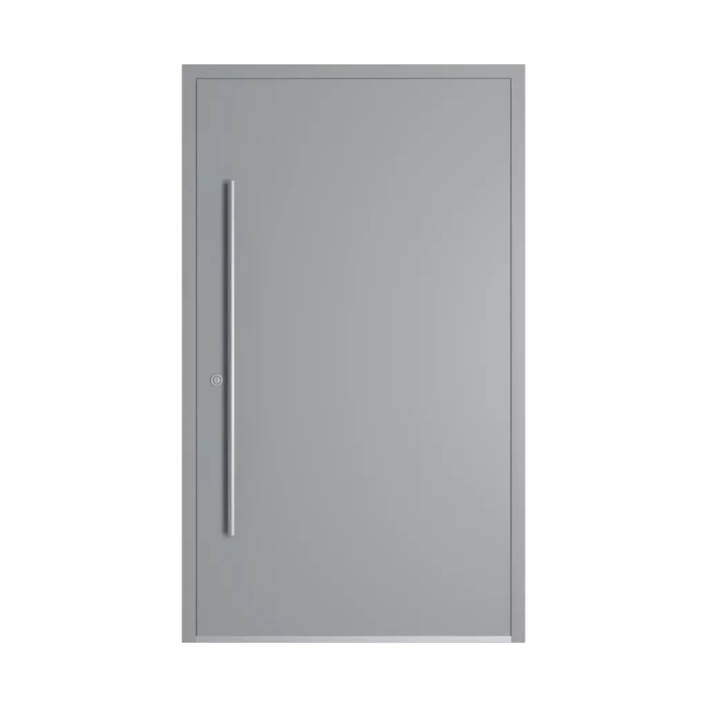 RAL 7040 Window grey entry-doors models-of-door-fillings dindecor 6132-black  
