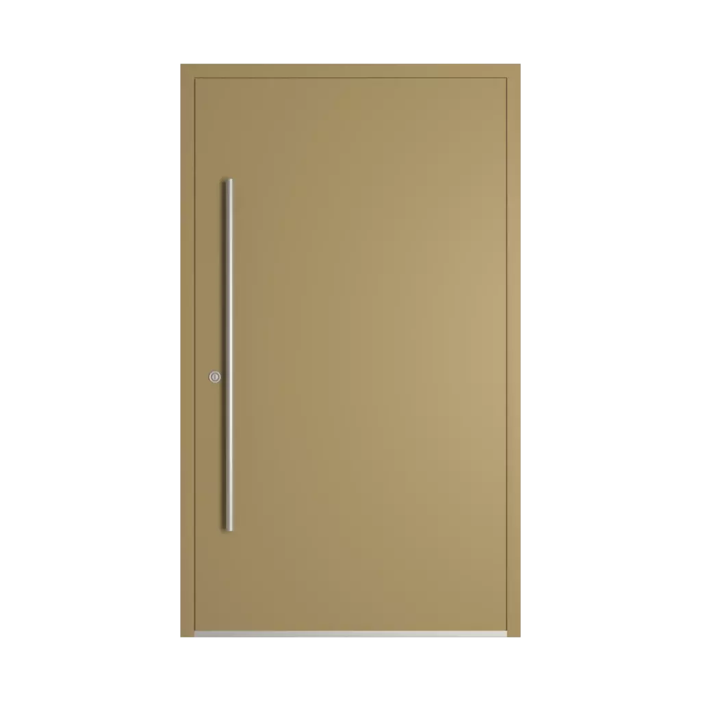RAL 1020 Olive yellow entry-doors models-of-door-fillings dindecor model-6108  