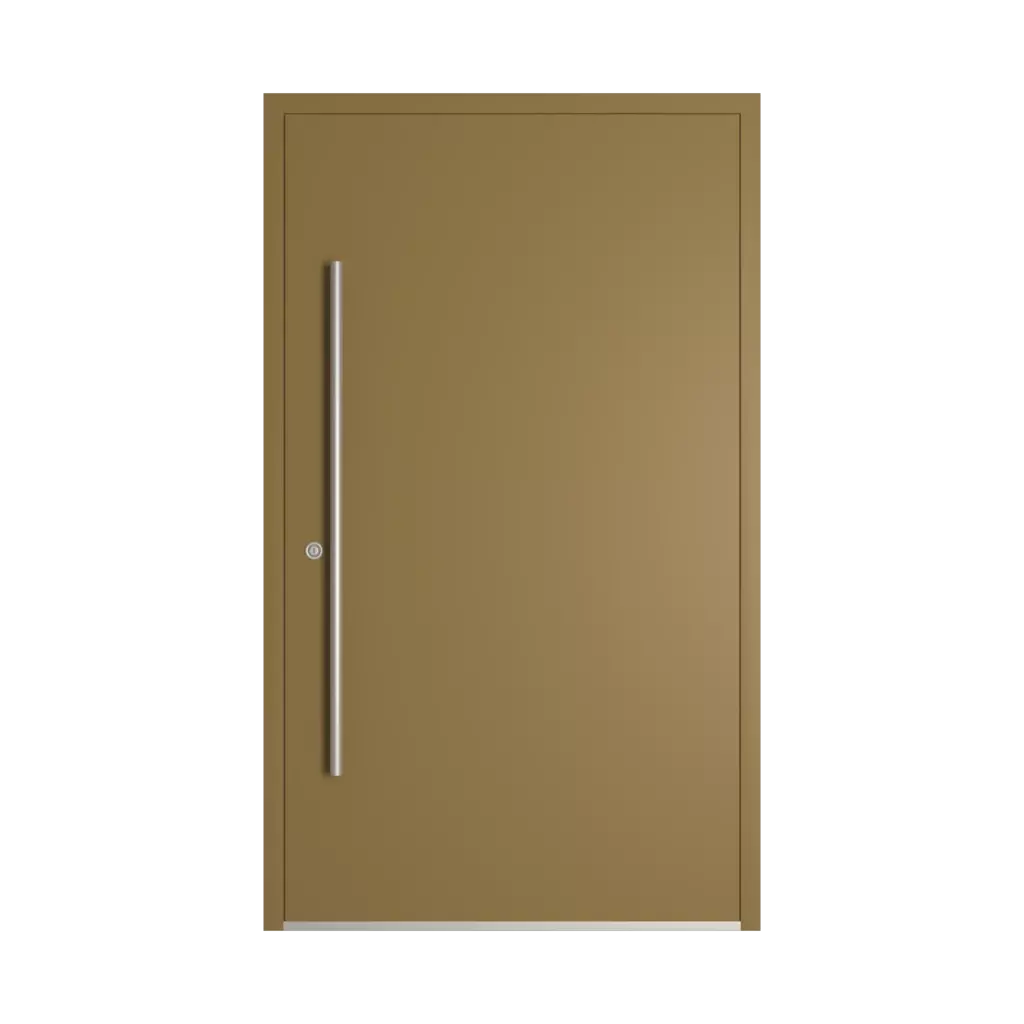 RAL 8000 Green brown entry-doors models-of-door-fillings dindecor sk06-grey  