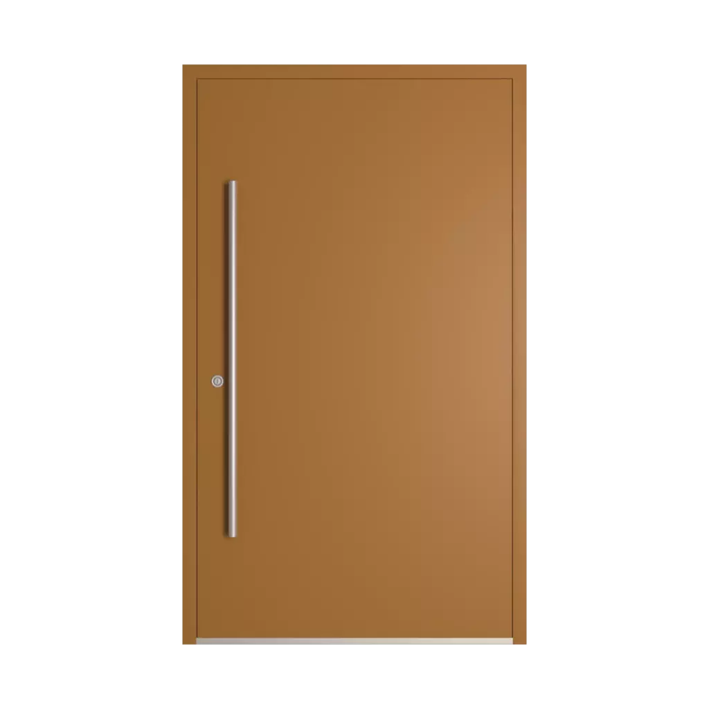 RAL 8001 Ochre brown entry-doors models-of-door-fillings dindecor 6023-pvc  