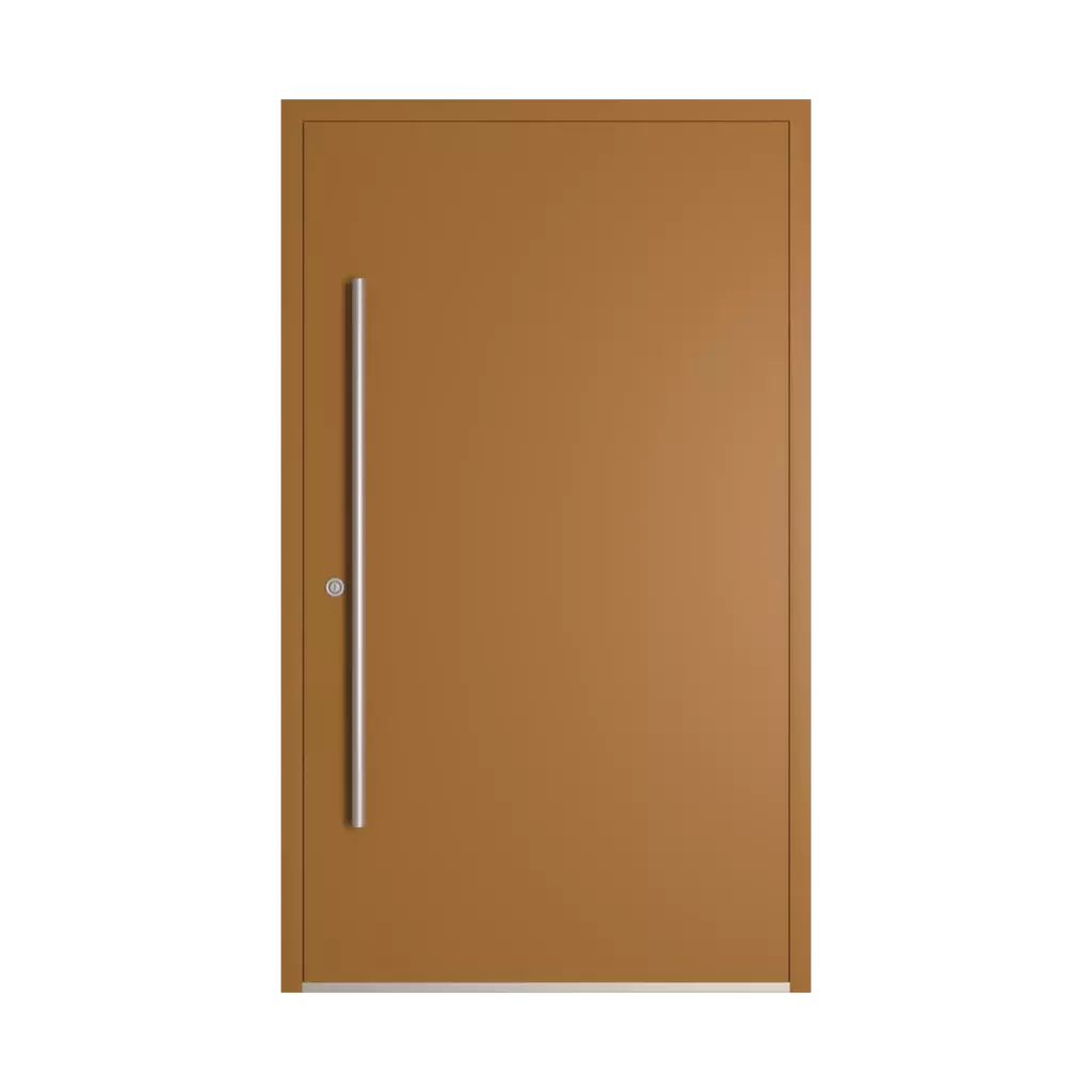 RAL 8001 Ochre brown entry-doors models-of-door-fillings dindecor 6120-pwz  