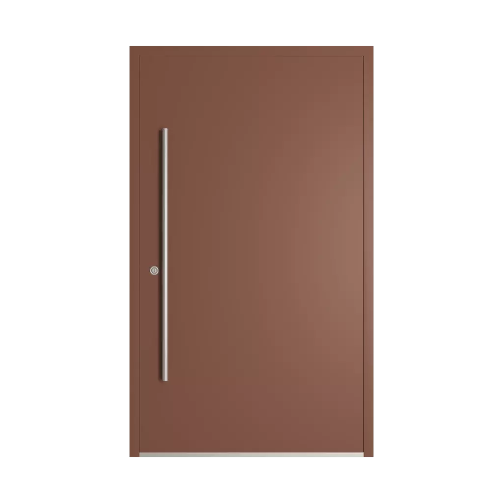 RAL 8002 Signal brown entry-doors models-of-door-fillings dindecor model-6123  