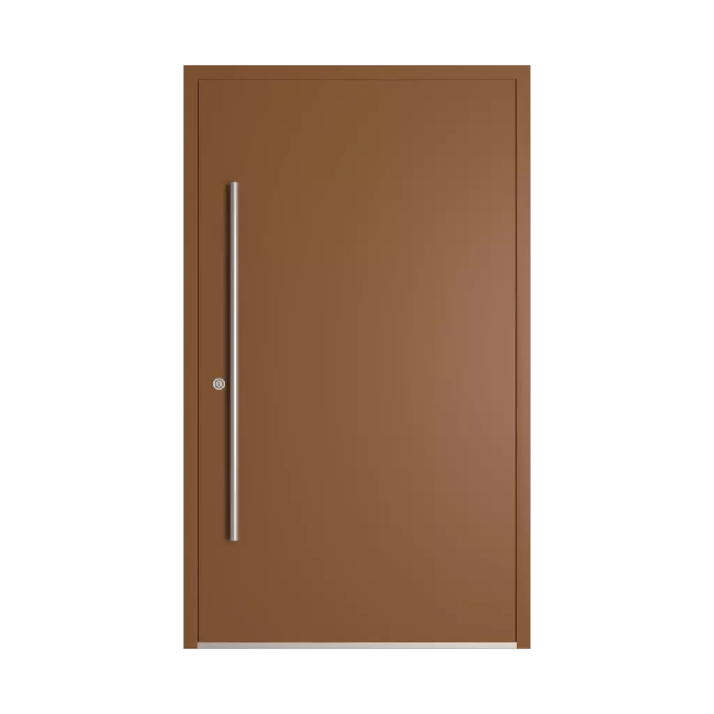 RAL 8003 Clay brown entry-doors models-of-door-fillings dindecor model-6123  