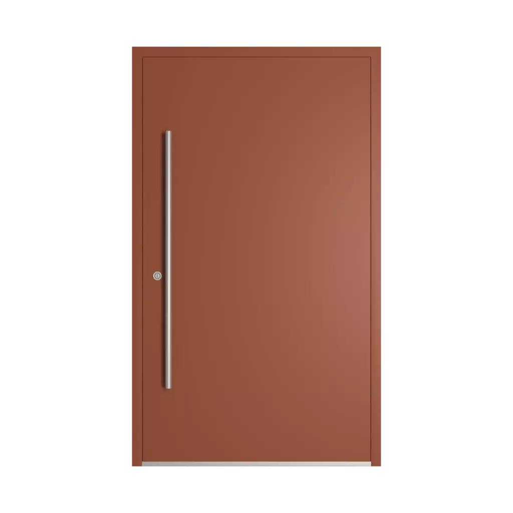 RAL 8004 Copper brown entry-doors models-of-door-fillings dindecor model-6123  