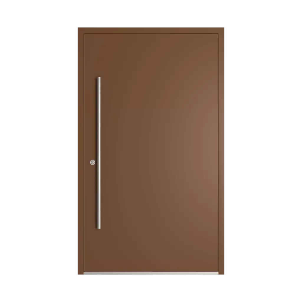 RAL 8007 Fawn brown entry-doors models-of-door-fillings dindecor 6120-pwz  