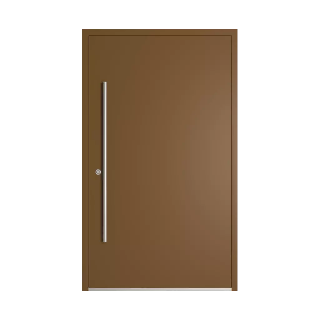 RAL 8008 Olive brown entry-doors models-of-door-fillings dindecor ll01  