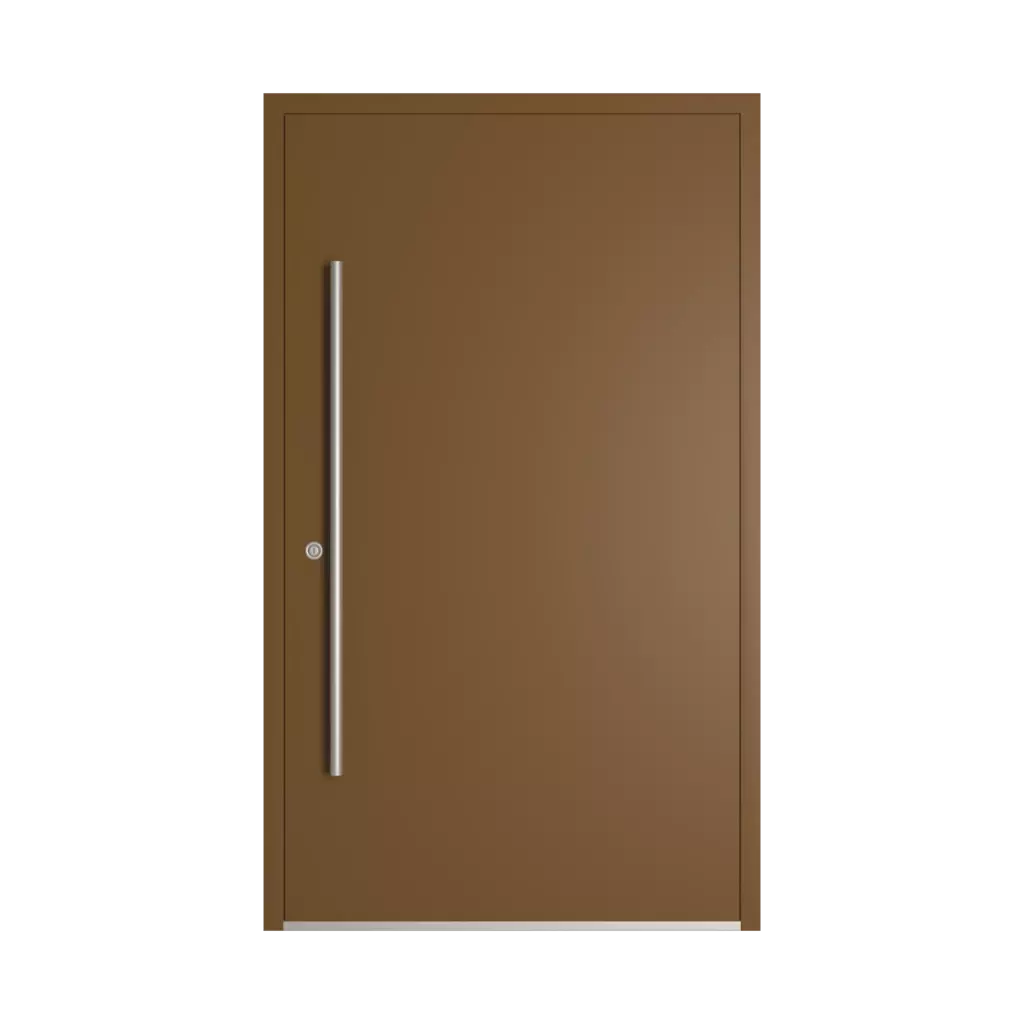 RAL 8008 Olive brown entry-doors models-of-door-fillings dindecor sl05  