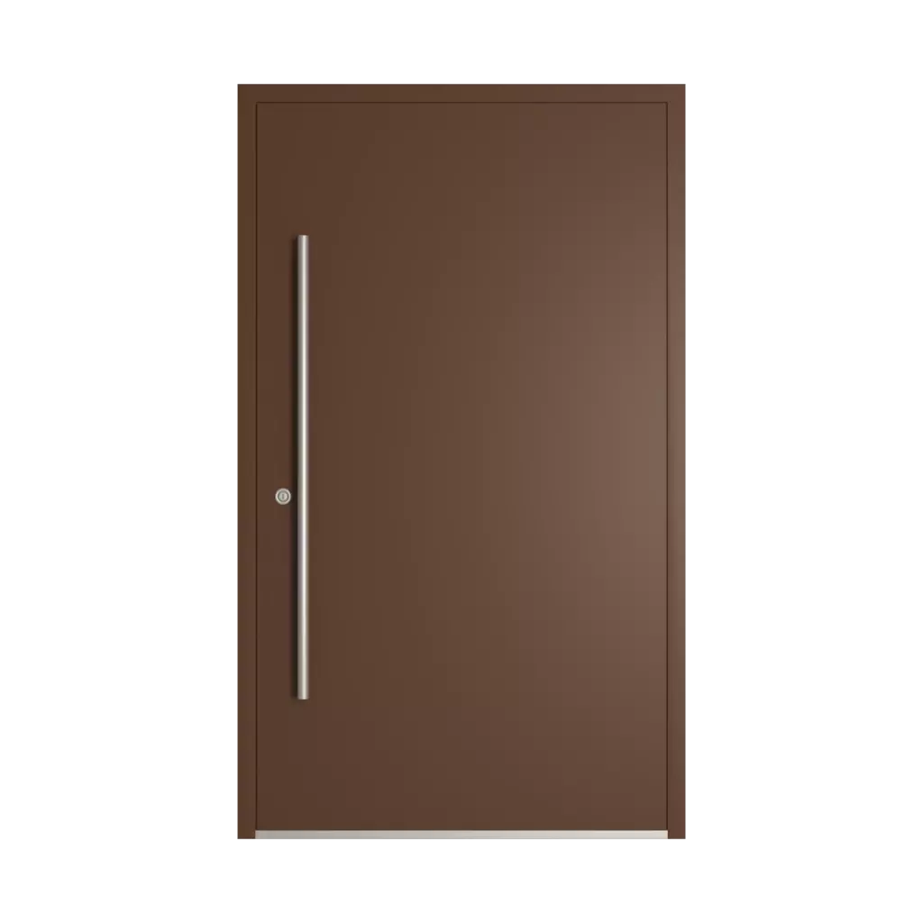 RAL 8011 Nut brown entry-doors models-of-door-fillings dindecor model-6131  