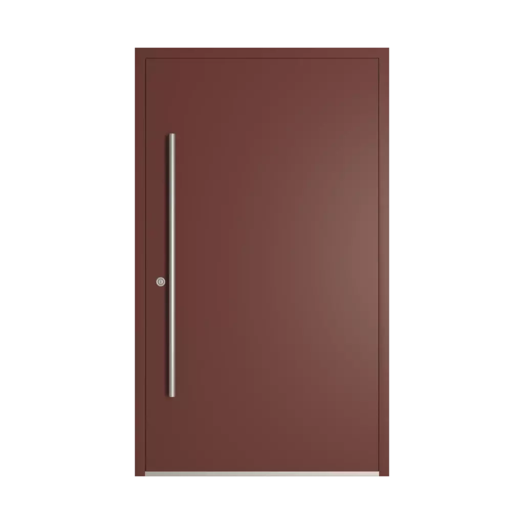 RAL 8012 Red brown entry-doors models-of-door-fillings dindecor 2802-pvc  