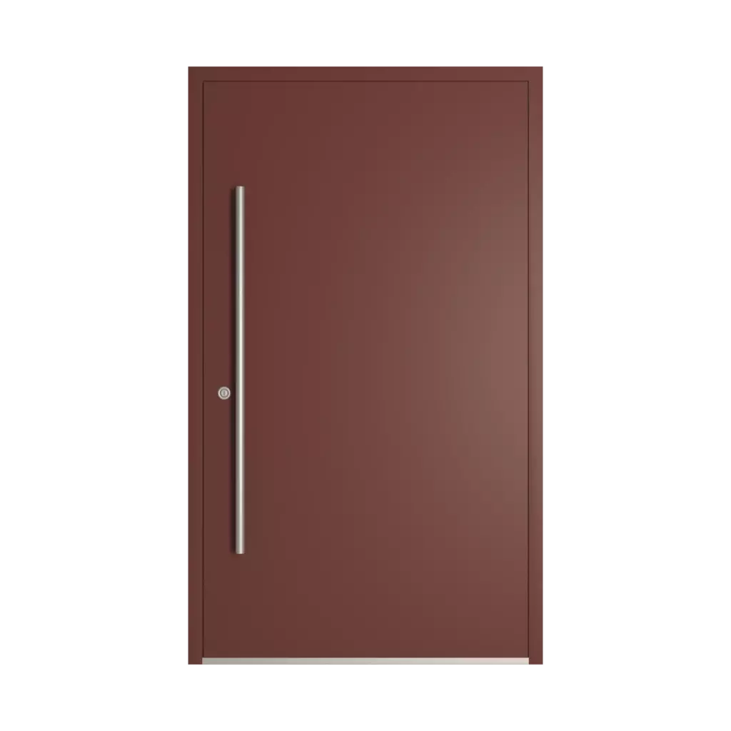 RAL 8012 Red brown entry-doors models-of-door-fillings dindecor model-6123  