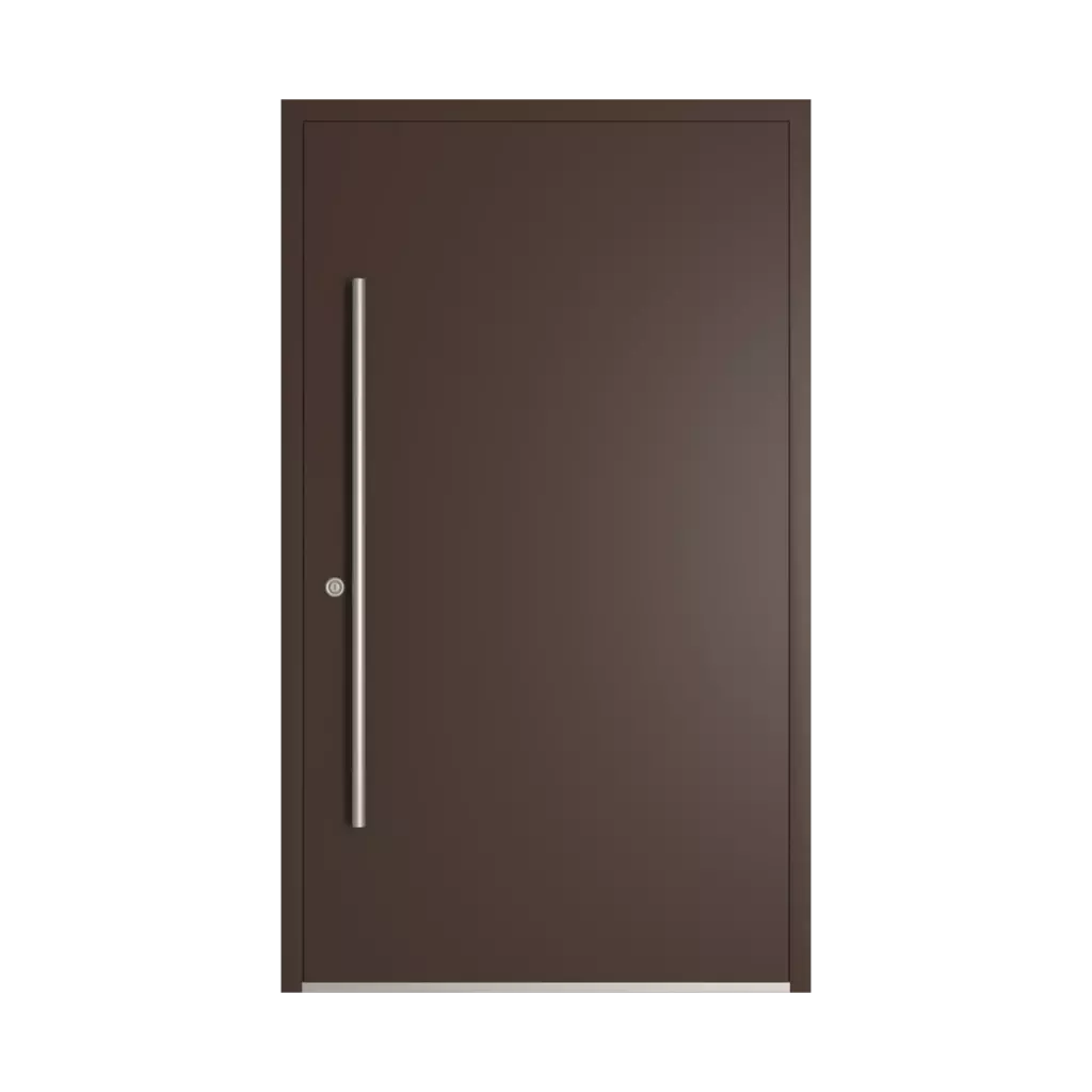RAL 8017 Chocolate brown entry-doors models-of-door-fillings dindecor sk06-grey  