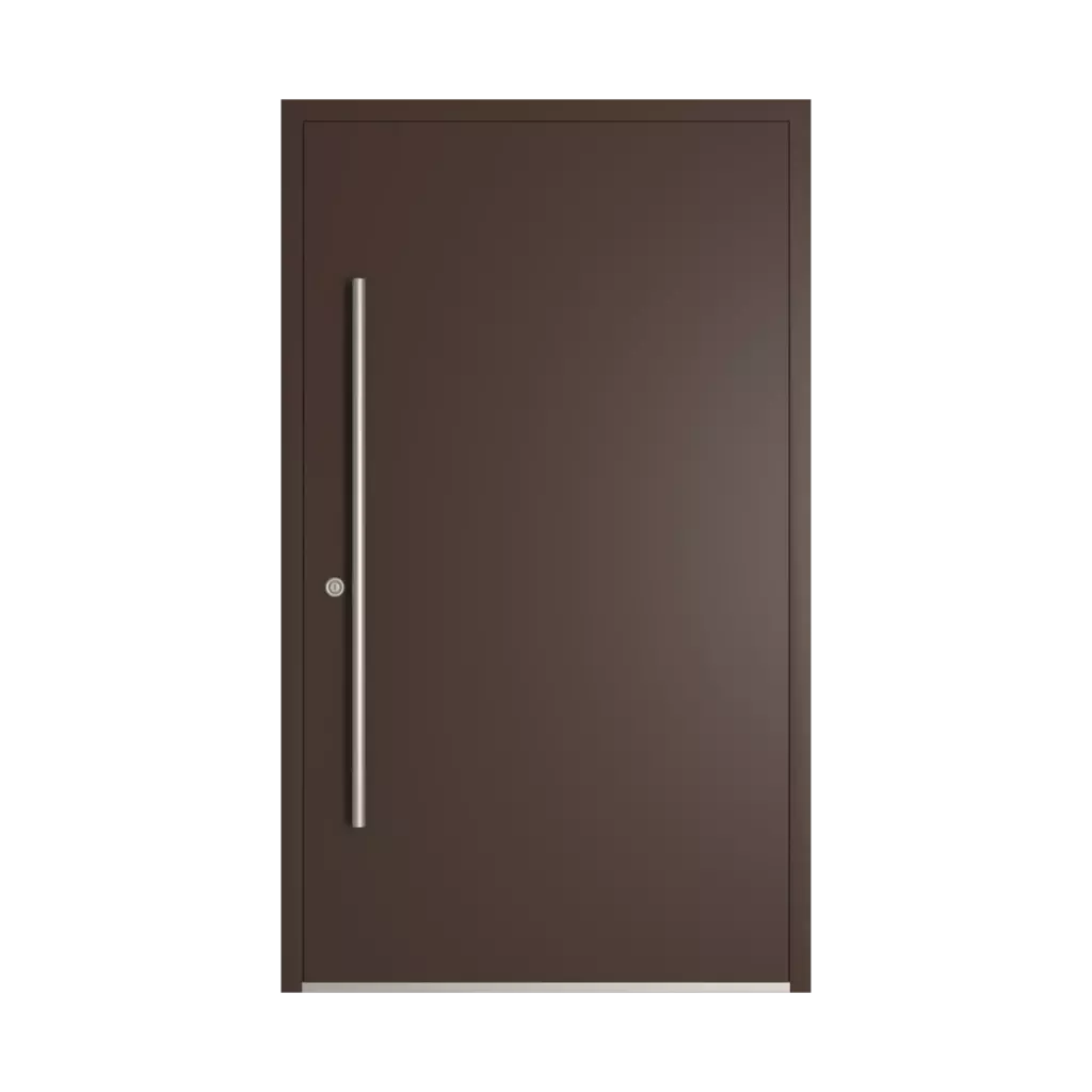 RAL 8017 Chocolate brown entry-doors models-of-door-fillings dindecor 6132-black  