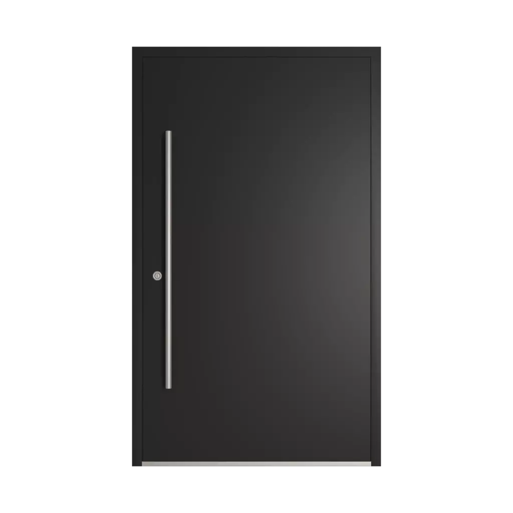RAL 8022 Black brown entry-doors models-of-door-fillings dindecor 6132-black  