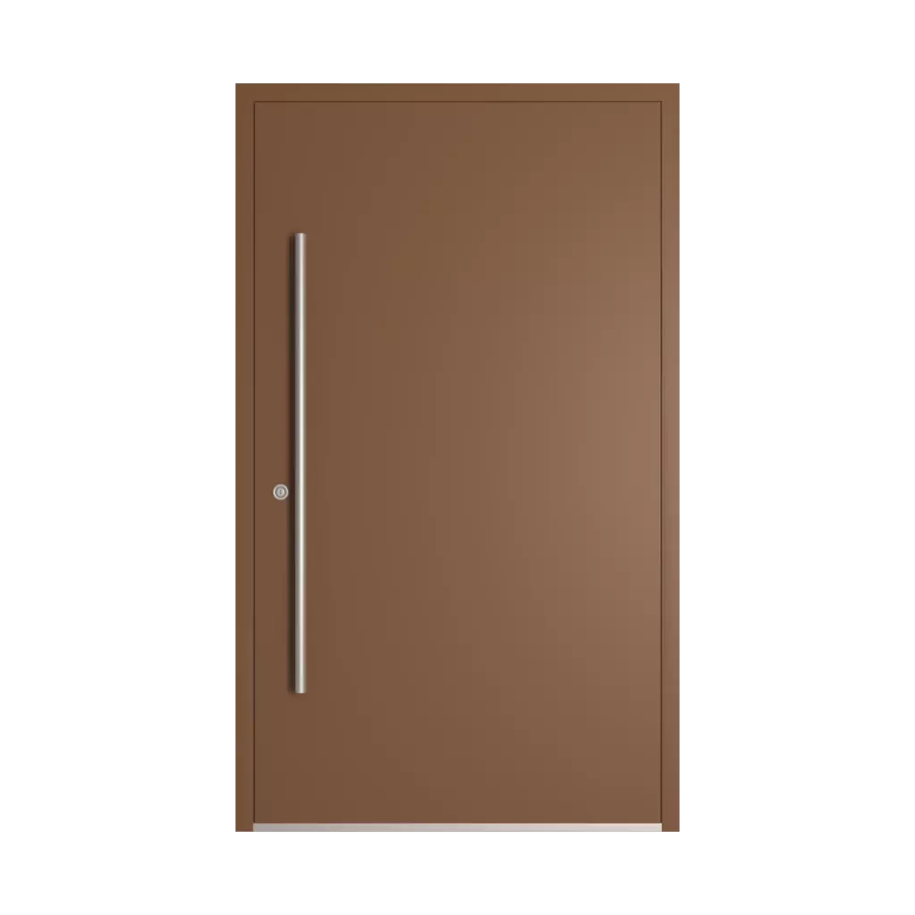 RAL 8024 Beige brown entry-doors models-of-door-fillings dindecor model-6123  