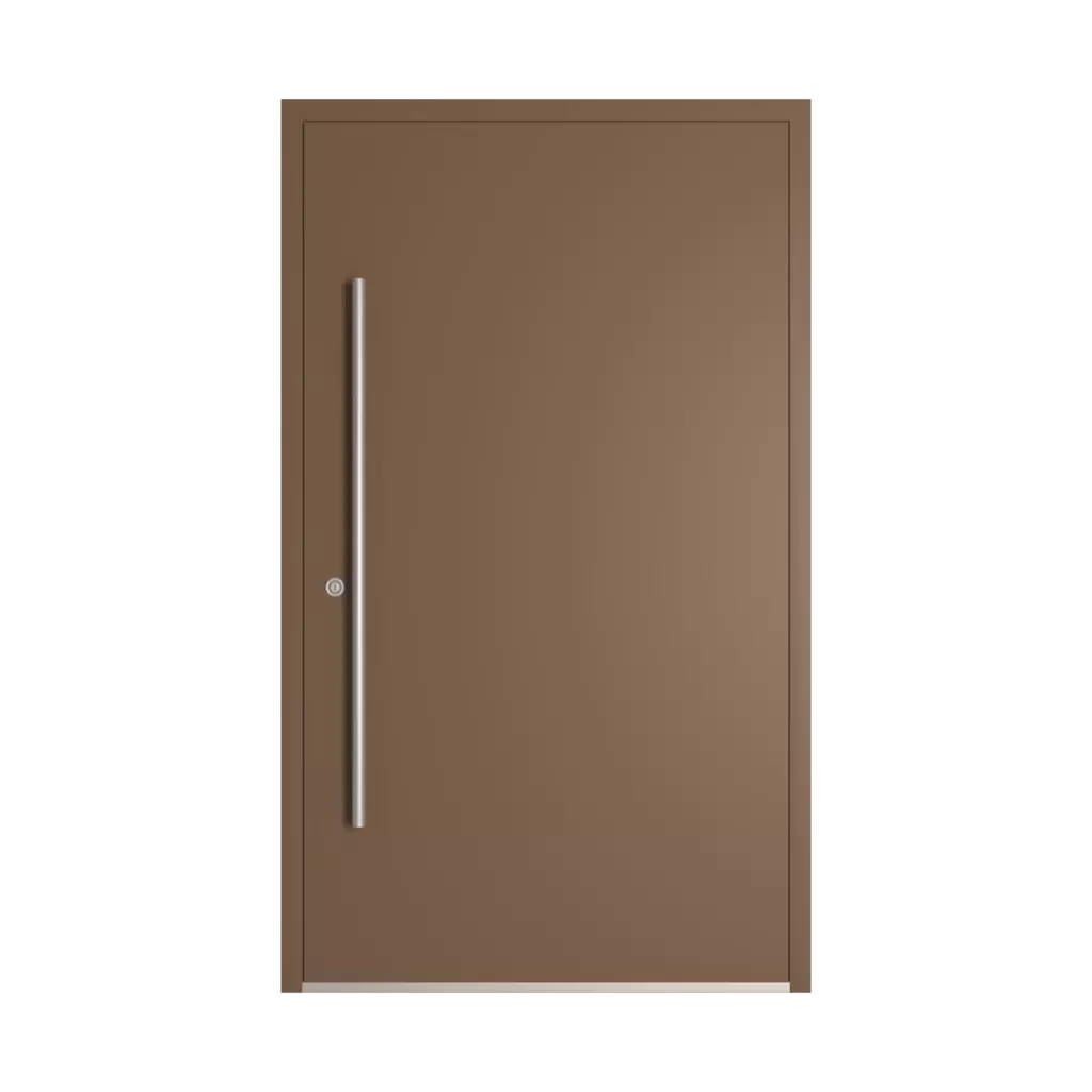 RAL 8025 Pale brown entry-doors models-of-door-fillings dindecor 6023-pvc  