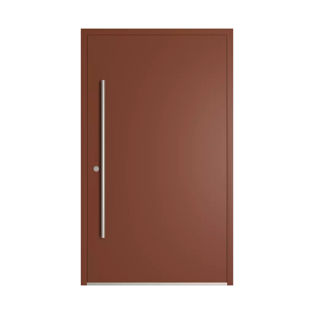 RAL 8029 Pearl copper entry-doors models-of-door-fillings dindecor 6132-black  