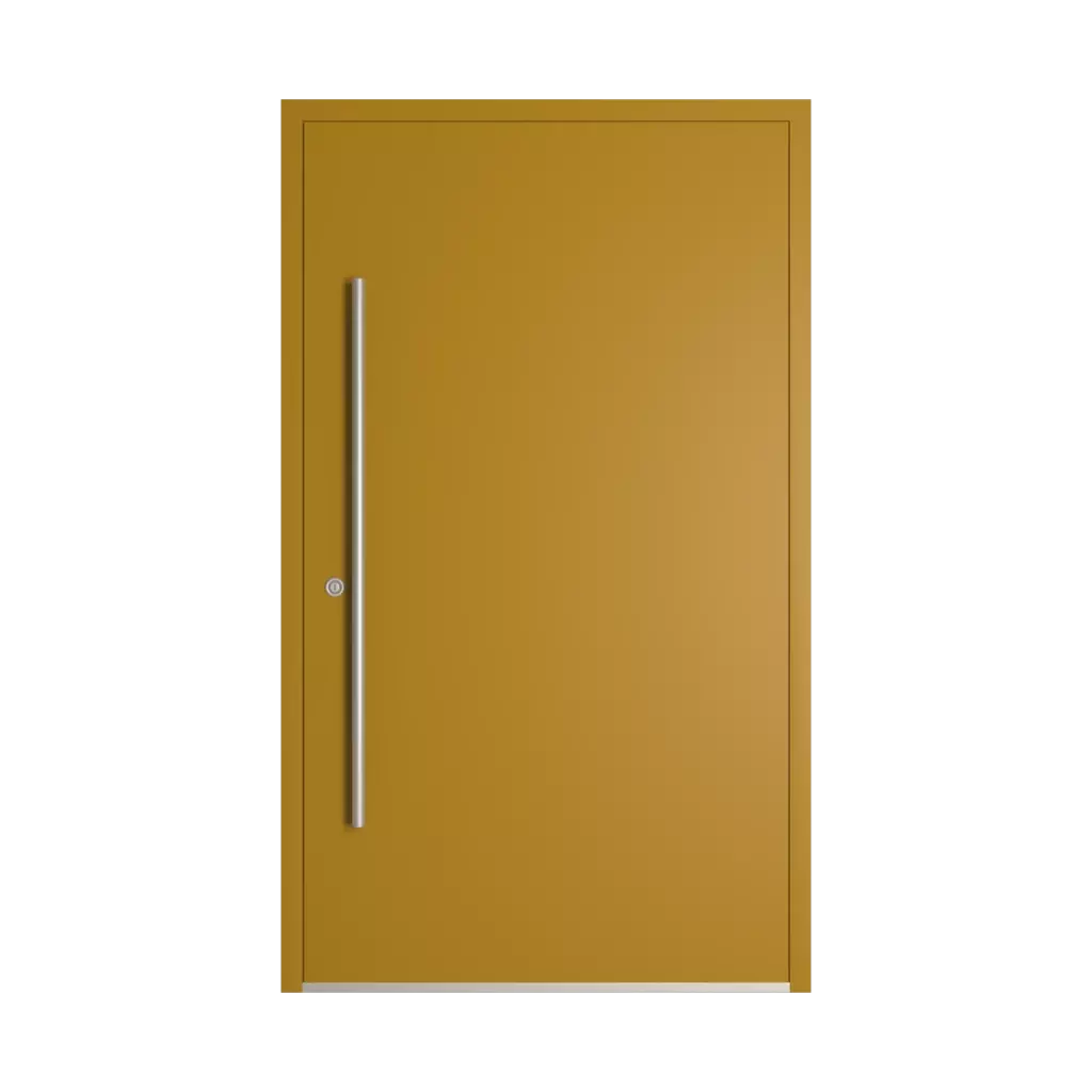 RAL 1027 Curry entry-doors models-of-door-fillings dindecor model-5046  