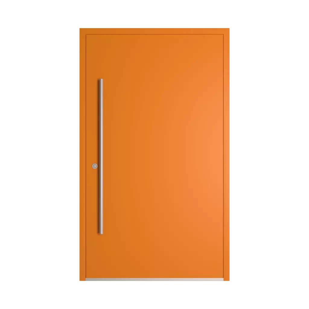 RAL 2000 Yellow orange entry-doors models-of-door-fillings dindecor model-6123  